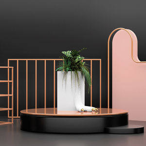 cast iron planter / original design / for public spaces / for hotel