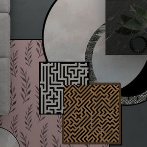contemporary rug / patterned / polyamide / tufted