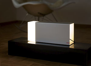 table lamp / contemporary / aluminum / plastic