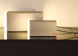 table lamp / contemporary / aluminum / plastic