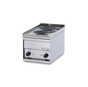 electric cooktop / commercial / stainless steel