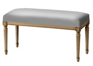 Louis XVI style upholstered bench