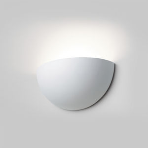 contemporary wall light / ceramic / curved