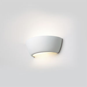 contemporary wall light / ceramic / curved