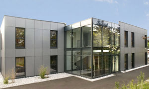 prefab building / wooden / for offices / energy-efficient