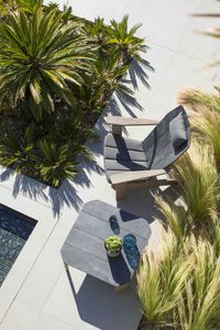 contemporary chair / Adirondack / teak / HPL