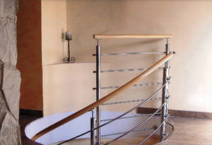wooden handrail