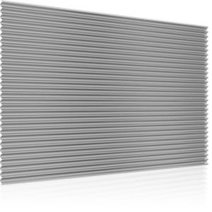 sheet cladding / ribbed / for ventilated facades
