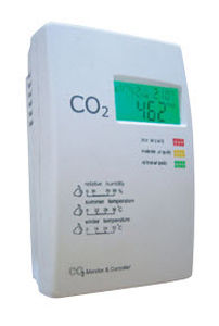 temperature detector / CO2 / humidity / wall-mounted