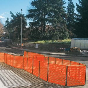 fence with panels