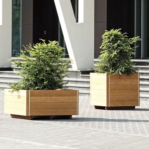 wooden planter