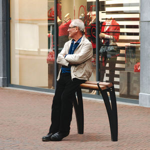 contemporary public bench