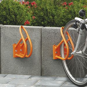 wall-mounted bike rack