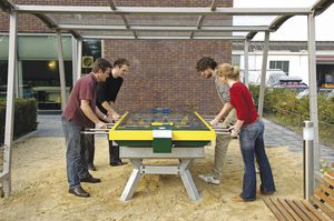 contemporary foosball table