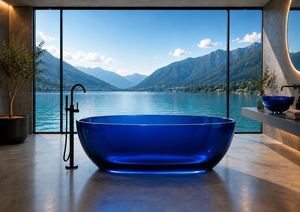 bathtub with light