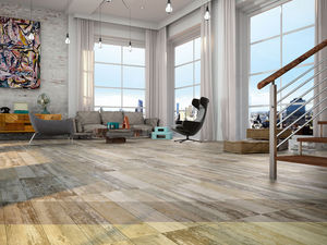 indoor tile / floor / porcelain stoneware / matte