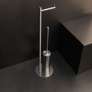floor-mounted toilet roll holder
