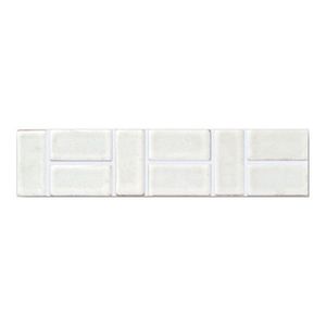 indoor mosaic tile / wall / ceramic / rectangular