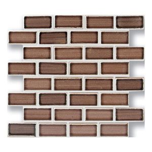 indoor mosaic tile / wall / ceramic / square