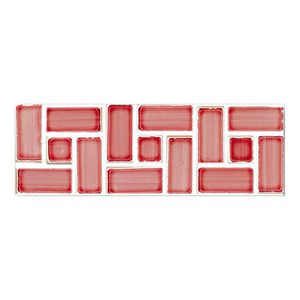 indoor mosaic tile / wall / ceramic / rectangular