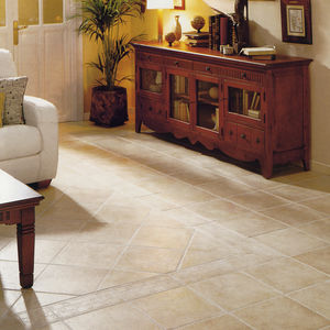 Living room tile - TERRA - DOMINO - floor / ceramic / square