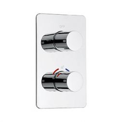 double-handle shower mixer tap