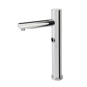 washbasin mixer tap / chromed metal / electronic / bathroom