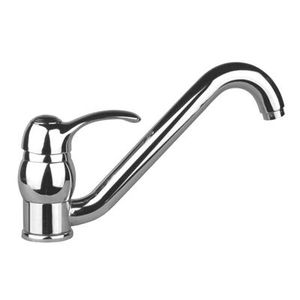 chromed metal mixer tap / kitchen / 1-hole