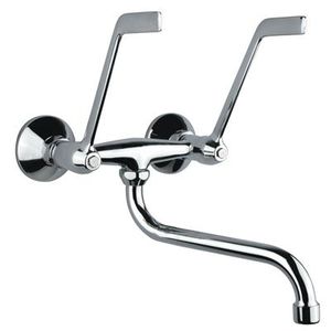 wall-mounted double-handle mixer tap