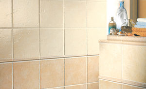 bathroom tiles / wall / ceramic / matte
