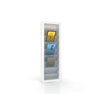 periodicals display rack / wooden / for shops