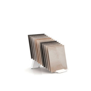 wooden tile display rack