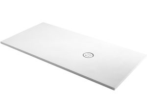 rectangular shower base / floor level / composite / extra-flat