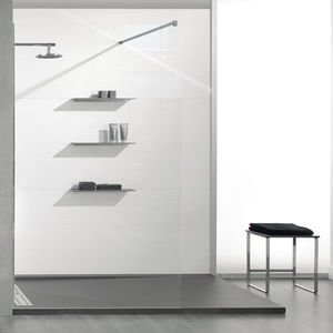 rectangular shower base / floor level / composite / non-slip