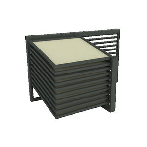 wooden tile display rack