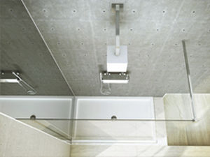 glass shower cubicle