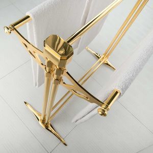 towel rack with rods