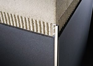 aluminum edge trim / for tiles / outside corner