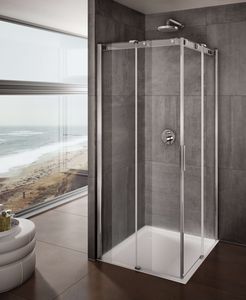 glass shower cubicle