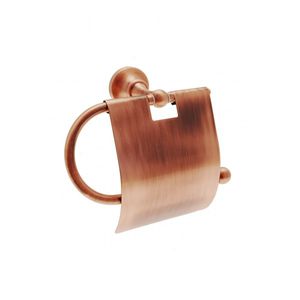 wall-mounted toilet roll holder / bronze / copper / chrome