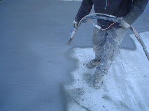 leak-proofing mortar / for flooring screed