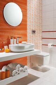 indoor tiles / bathroom / floor / ceramic