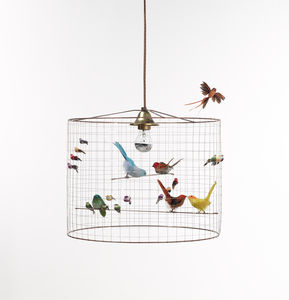 la voliere lamp (by Mathieu Challiéres) La Voliere Pendant - Large