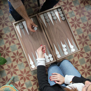 contemporary backgammon table