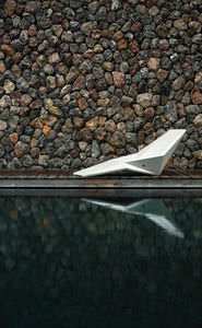 minimalist design sun lounger