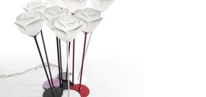 floor-standing lamp / contemporary / steel / plastic