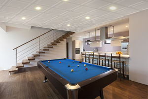 wooden suspended ceiling