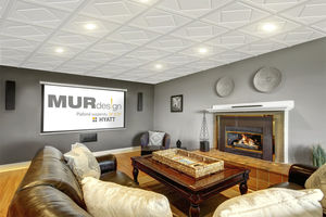 wooden suspended ceiling