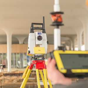 total station with prism