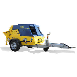 trailer-mounted concrete pump